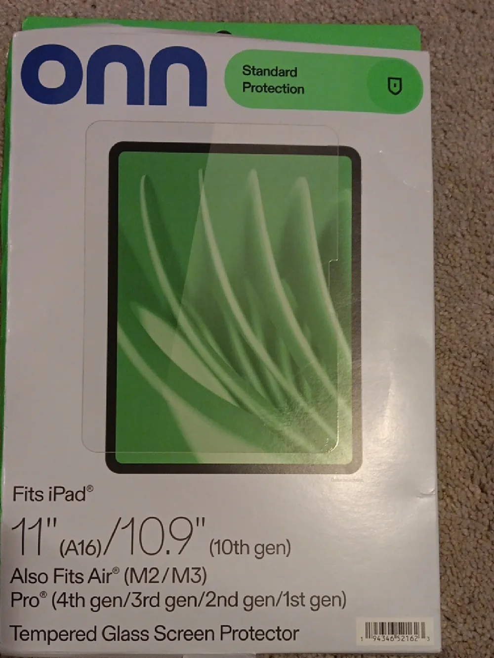 Onn Green Tempered Glass Screen Protector for 11